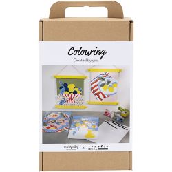 Kit DIY Coloriage, Peinture par num&eacute;ros, peinture acrylique, 1 Pq.
