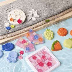 Kit DIY Groupe Fabrication de Savon, bleu, vert, orange, rose, 1 Pq.