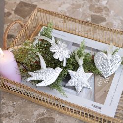 Mini Kit DIY Décoration, Objet décoratif de Noël, Argent métallisé, 1 Pq.