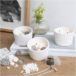 Kit DIY Fabrication de Bougies, Rose, beige, blanc, cr&egrave;me, 1 Pq.