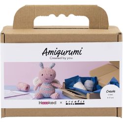 Kit DIY Amigurumi, Abeille, couleurs pastel, 1 Pq.