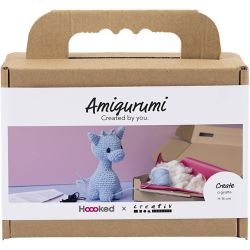 Kit DIY Amigurumi, Girafe, bleu clair, 1 Pq.