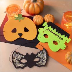 Mini Kit DIY D&eacute;guisement Effrayant, Masques, couleurs Halloween, 1 Pq.