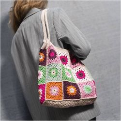 Kit DIY Crochet, Sac, multicolore, cr&egrave;me, 1 Pq.