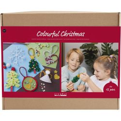 Kit DIY Groupe No&euml;l Color&eacute;, Figurines de No&euml;l, ass. de couleurs, 1 Pq.