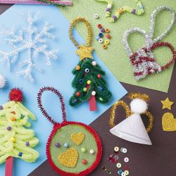 Kit DIY Groupe No&euml;l Color&eacute;, Figurines de No&euml;l, ass. de couleurs, 1 Pq.