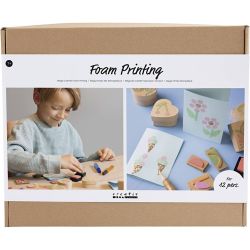 Kit DIY Groupe Impression Tampon, Bo&icirc;tes et cartes, 1 Pq.