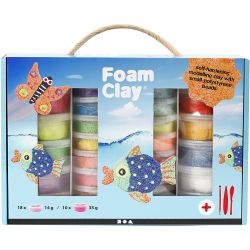 Bo&icirc;te Cadeau Foam Clay&reg;, ass. de couleurs, 1 set
